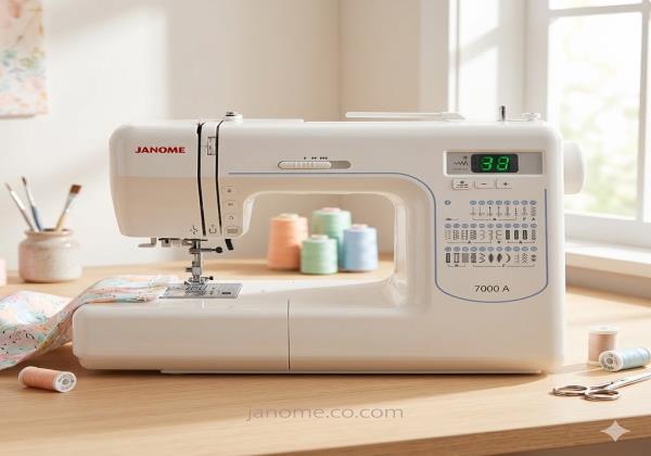 چرخ خیاطی و گلدوزی ژانومه مدل 7000A